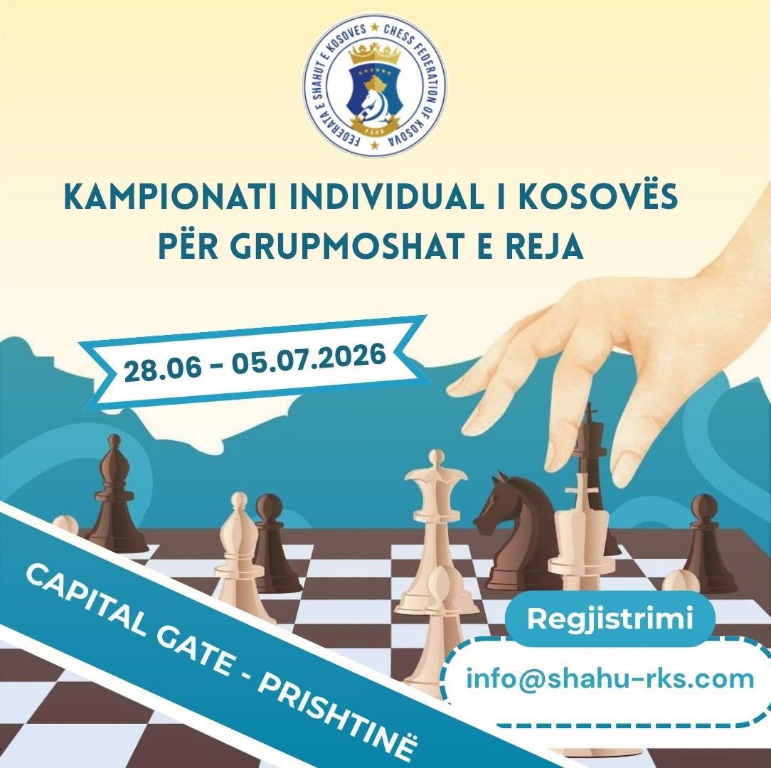Kampionati Individual i Kosoves per grupmoshat e reja’2026